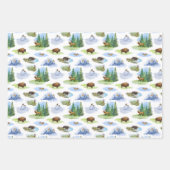 Rocky Mountain Dieren Toile  Inpakpapier Vel (Voorkant 2)