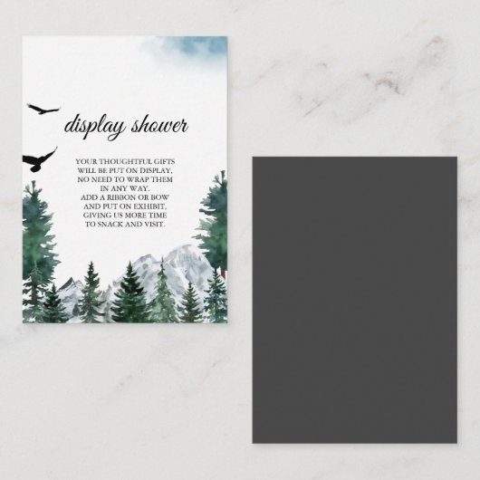 Rocky Mountain Display Kaart (Voorkant / Achterkant)