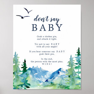 Rocky Mountain Don't Say Baby Game Bord Poster
