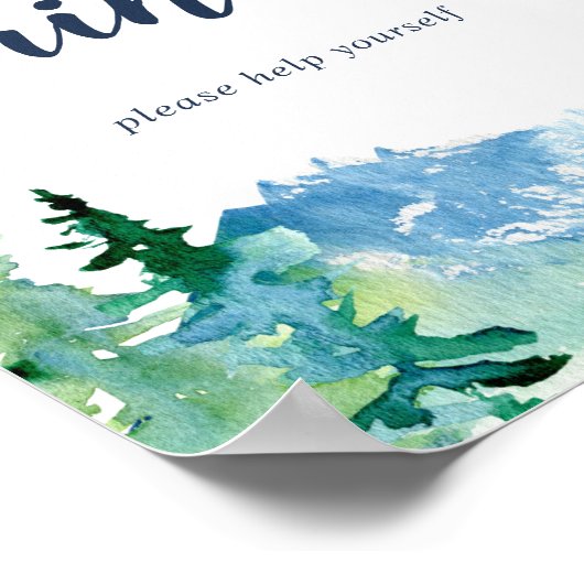 Rocky Mountain Drankjes Bord Poster (Hoek)