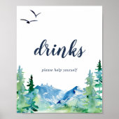 Rocky Mountain Drankjes Bord Poster (Voorkant)