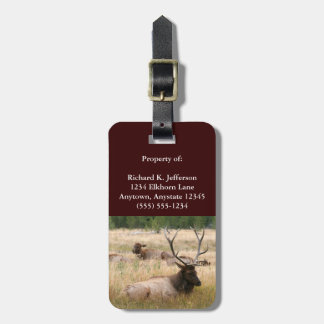 Rocky Mountain Elk Bagagelabel
