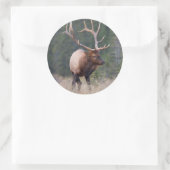 Rocky Mountain Elk Ronde Sticker (Tas)