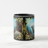 Rocky Mountain Elk, stier elk bugling/fancy ontwer Mok (Midden)