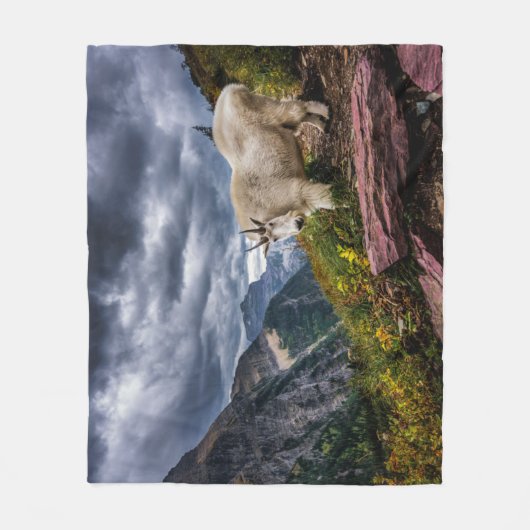 Rocky Mountain Goat Fleece Deken (Voorkant)