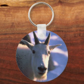 Rocky Mountain Goat Head Sleutelhanger (Voorkant)