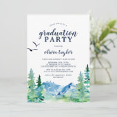 Rocky Mountain Graduation Party Kaart (Staand voorkant)