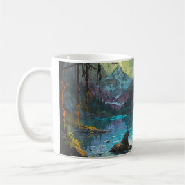Rocky Mountain Grey Wolf Art Koffiemok
