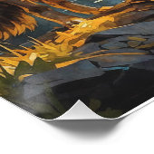 Rocky Mountain Grey Wolf Art Perfect Poster (Hoek)