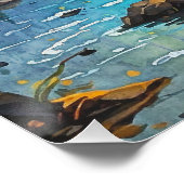 Rocky Mountain Grey Wolf Art Perfect Poster (Hoek)