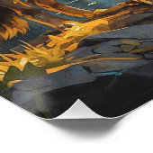 Rocky Mountain Grey Wolf Art Perfect Poster (Hoek)