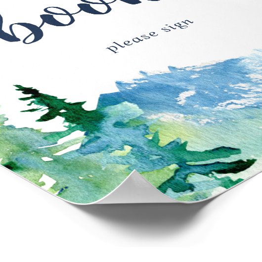 Rocky Mountain Guest Book Sign Poster (Hoek)