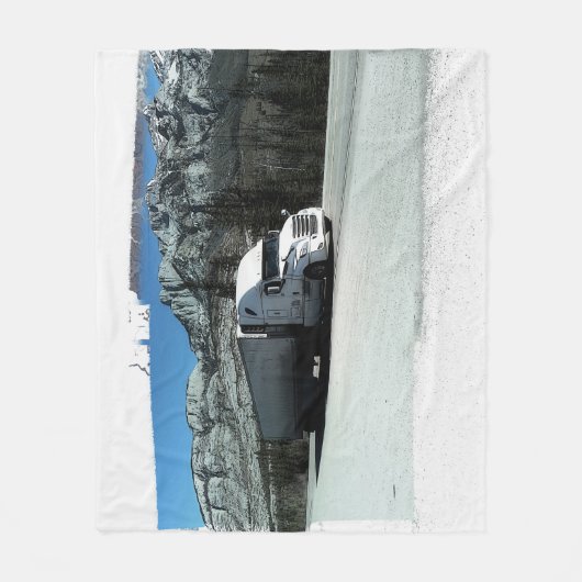 Rocky Mountain Hauler - vrachtwagenchauffeur Fleece Deken (Voorkant)