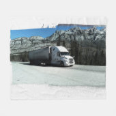 Rocky Mountain Hauler - vrachtwagenchauffeur Fleece Deken (Voorkant (Horizontaal))