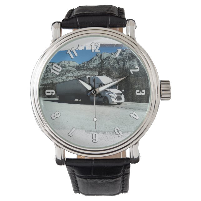 Rocky Mountain Hauler - vrachtwagenchauffeur Horloge (Voorkant)
