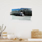 Rocky Mountain Hauler - vrachtwagenchauffeur Poster (Keuken)