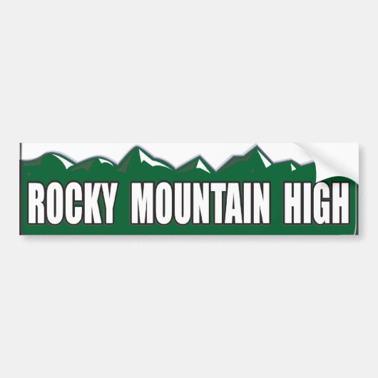 Rocky Mountain High Bumpersticker (Voorkant)