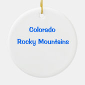 Rocky Mountain High Keramisch Ornament (Achterkant)