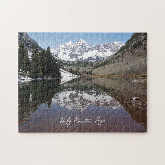 Rocky Mountain High Maroon Bells Aspen Colorado Legpuzzel (Horizontaal)