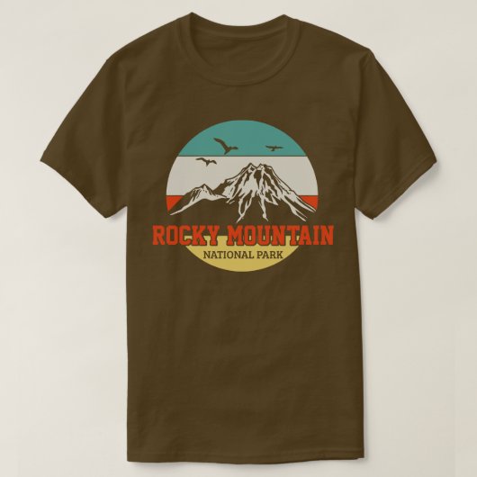 Rocky Mountain Hiking  T-shirt (Design voorkant)