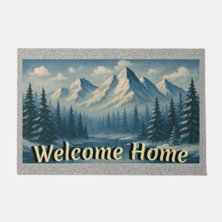 “ROCKY MOUNTAIN HOME" Binnen/Buiten Deurmat