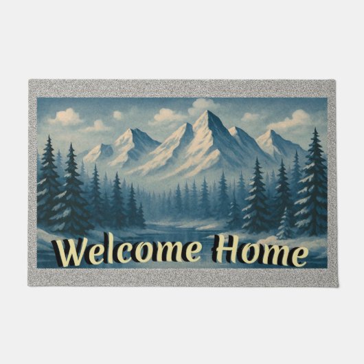 “ROCKY MOUNTAIN HOME" Binnen/Buiten Deurmat (Voorkant)