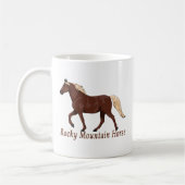 Rocky Mountain Horse Chocolate Flaxen Koffiemok (Links)