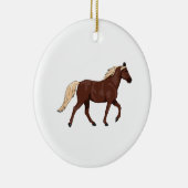 Rocky Mountain Horse Chocolate Keramisch Ornament (Rechts)