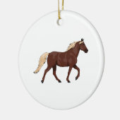 Rocky Mountain Horse Chocolate Keramisch Ornament (Links)