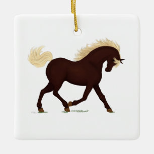 Rocky Mountain Horse Equestrian Charm Home of Barn Keramisch Ornament