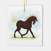 Rocky Mountain Horse Equestrian Keramisch Ornament (Links)