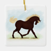 Rocky Mountain Horse Equestrian Keramisch Ornament (Voorkant)