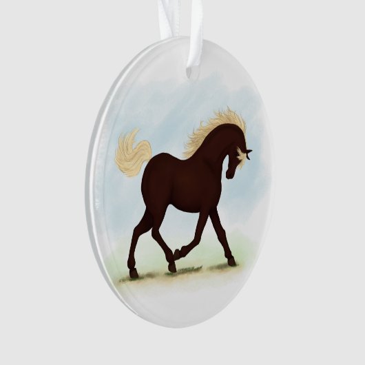 Rocky Mountain Horse Equestrian Ornament (voorkant)