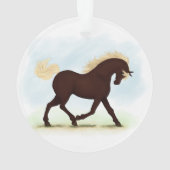 Rocky Mountain Horse Equestrian Ornament (achterkant)