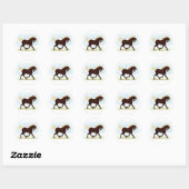 Rocky Mountain Horse Equestrian Ronde Sticker (Vel)