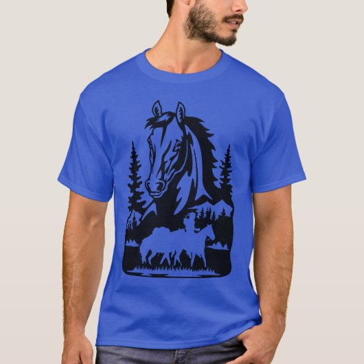 Rocky Mountain Horse grappig T-shirt (Voorkant)