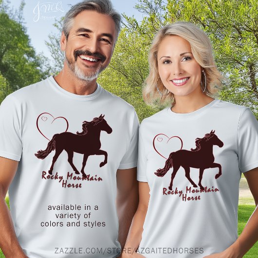 Rocky Mountain Horse Hearts T-shirt