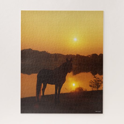 Rocky Mountain Horse in Sunset Legpuzzel (Verticaal)