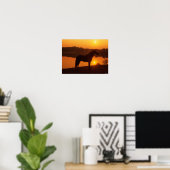 Rocky Mountain Horse in Sunset Poster (Thuiskantoor)