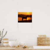 Rocky Mountain Horse in Sunset Poster (Keuken)