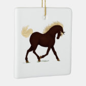 Rocky Mountain Horse Persoonlijke Equine-kerst Keramisch Ornament (Rechts)