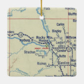 Rocky Mountain House AB  kaart Keramisch Ornament (Achterkant)