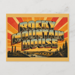 Rocky Mountain House AB Rivier Ruïnes Bos Kunst Briefkaart