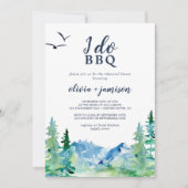 Rocky Mountain I Do BBQ Rehearsal Dinner Kaart (Voorkant)