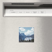 Rocky Mountain Lake uitzicht, Glacier National Par Magneet (Insitu (Vaatwasser))