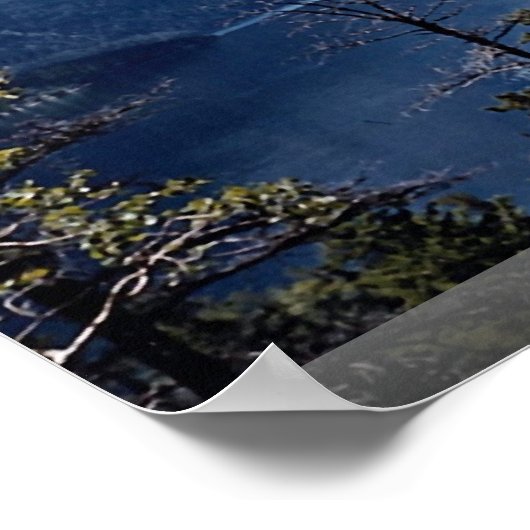 Rocky Mountain Lake uitzicht, Glacier National Par Poster (Hoek)