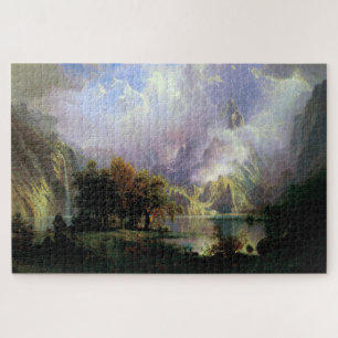 Rocky Mountain Landscape, Albert Bierstadt Legpuzzel