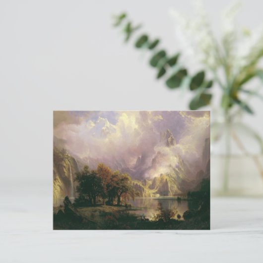 Rocky Mountain Landscape van Albert Bierstadt, 187 Briefkaart (Staand voorkant)