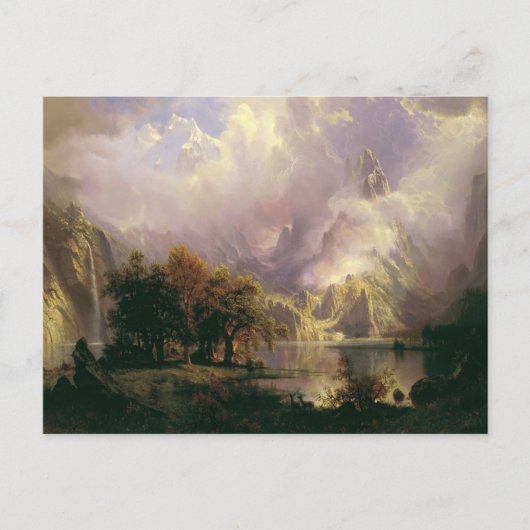 Rocky Mountain Landscape van Albert Bierstadt, 187 Briefkaart (Voorkant)