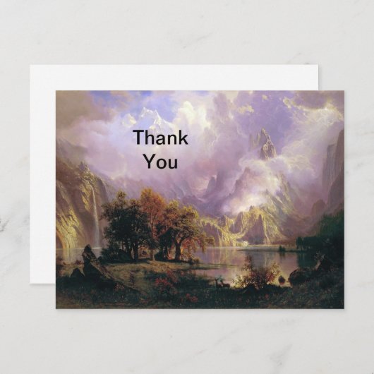 Rocky Mountain Landschap Bedankkaart Briefkaart (Voorkant / Achterkant)